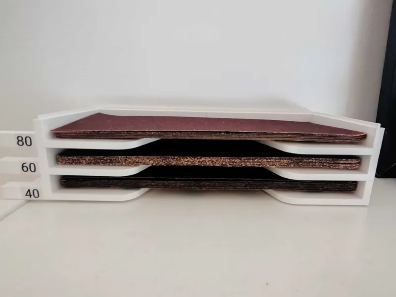 Stackable Sandpaper Organizer