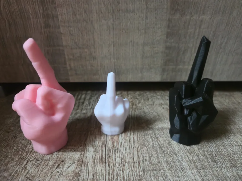 hand middle finger by Ell MakerWorld: Download Free 3D Models