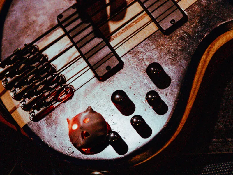Angry Cat - Bass Guitar Knob Decoration Accessory