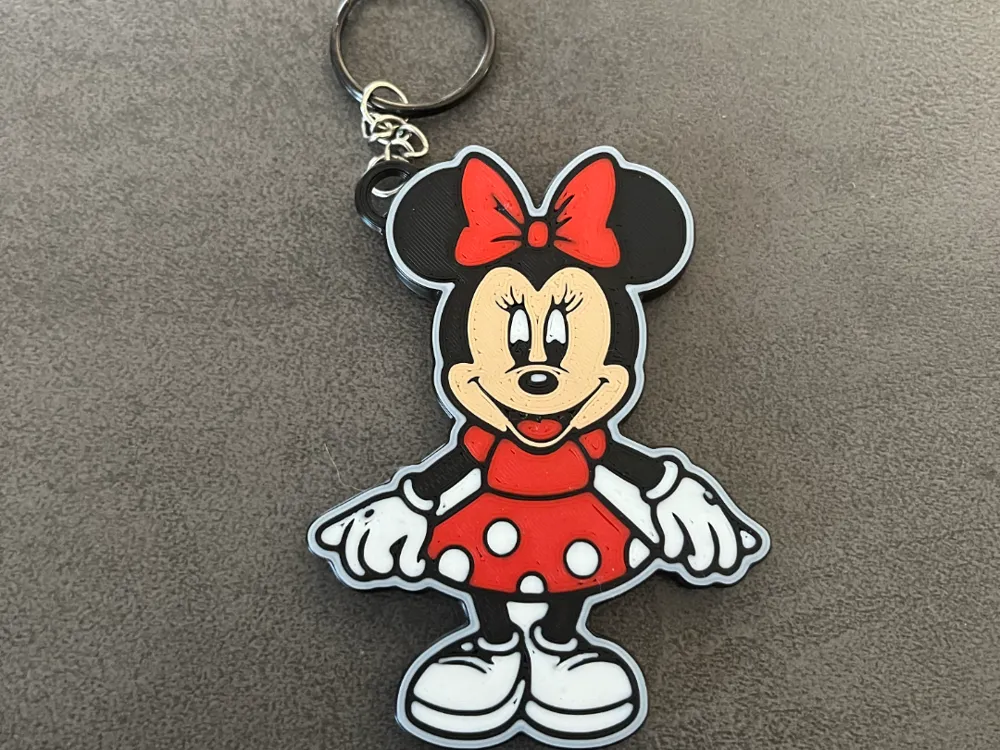 Llavero: Minnie Mouse Keychain. Referencia del modelo original.
