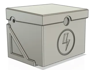 Gate battery box for B LA12V 12A batteries (x2)