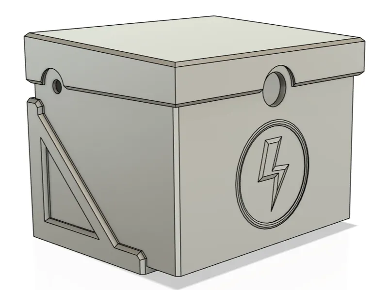 Gate battery box for B LA12V 12A batteries (x2)