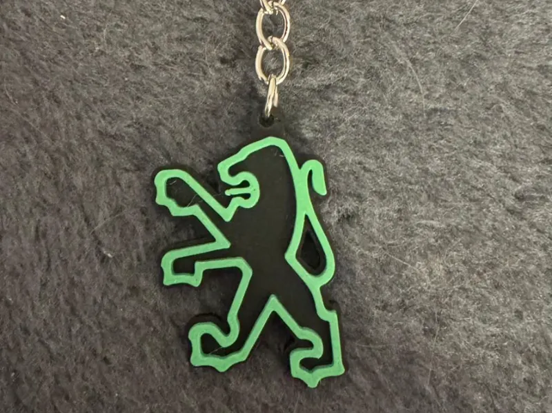 Llavero Peugeot (Logo 1975-1998 / Estilo Años 80)
