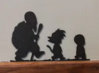 Silhouettes Dragon Ball - Roshi, Goku, Crilin — photo 2
