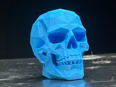 Low-Poly Geometric Skull [SEE YouTube Video]