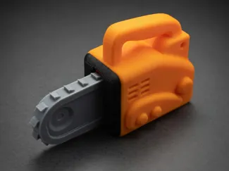 Chainsaw fidget clicker charm