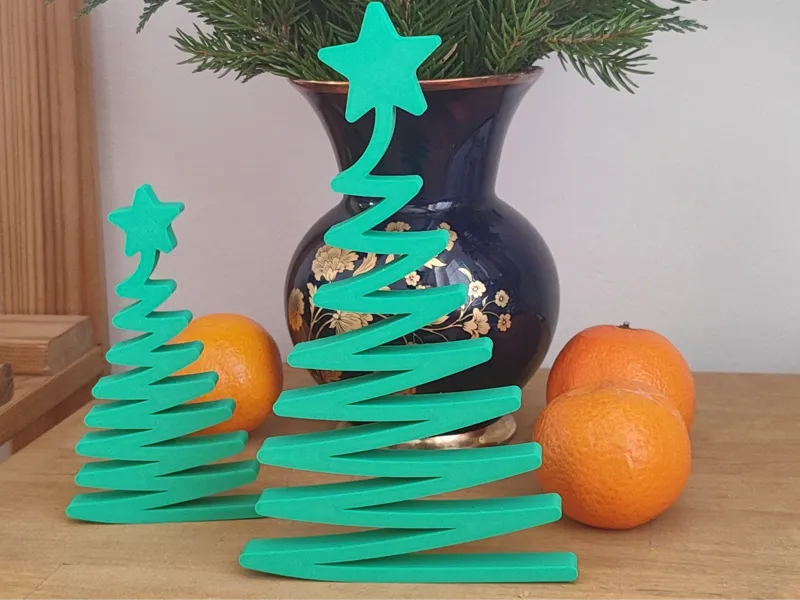 Modern Art Christmas Tree One Line