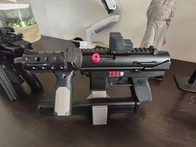 Handi TEC-9 Body + Magazine Storage Rack