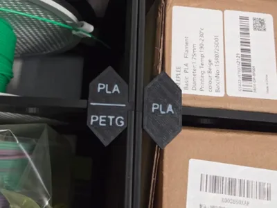 Labeling Filament Spool Rack