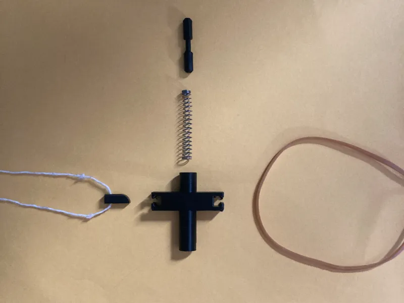 Spring-loaded Projectile Shooter