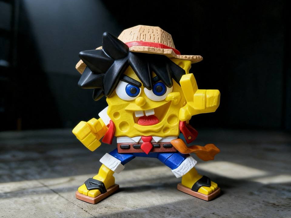 Luffy Spongebob - 1