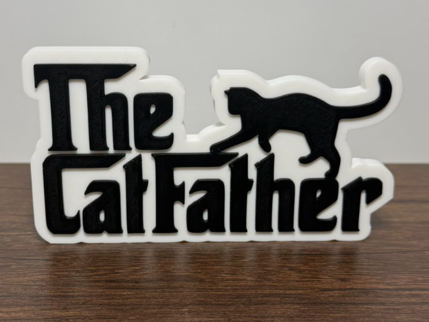 The CatFather Desk / Shelf Sign
