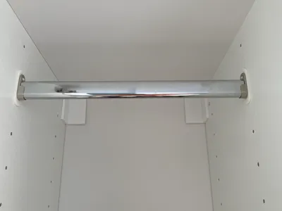 Ikea closet rod holder without screws