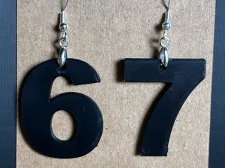 67 earrings 