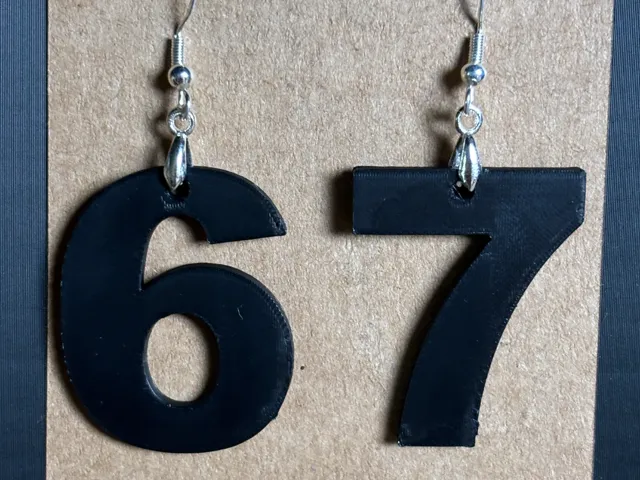 67 earrings