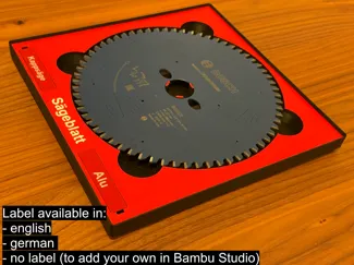 Gridfinity Bin Saw Blade 210mm-216mm
