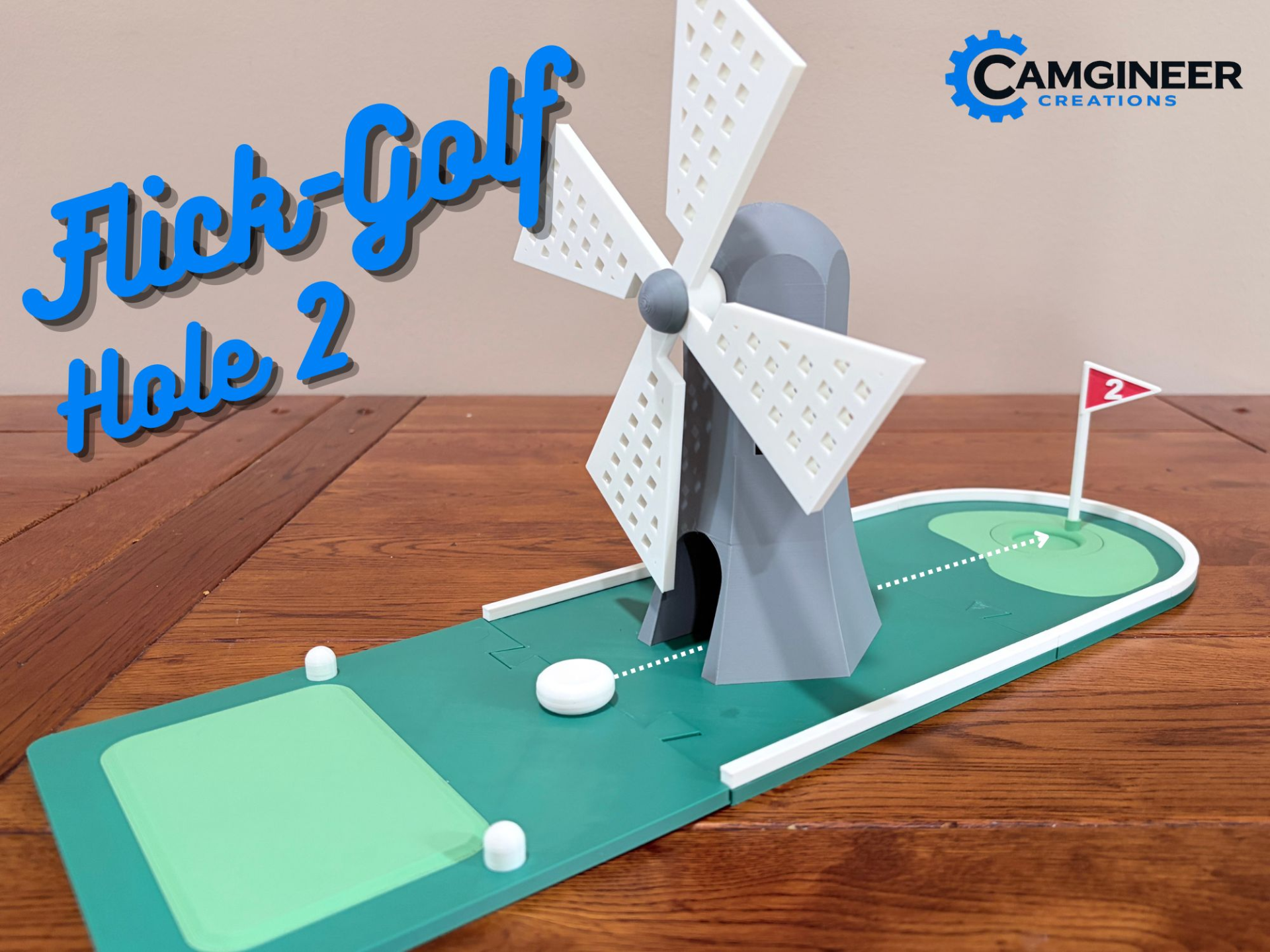 Flick Golf - Modular Mini Golf Game | Hole 2 of 9