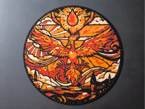 Modelo para impresión 3D: Posavasos Moltres — referencia de MakerWorld