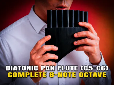 Functional 8-Note Pan Flute (C5-C6)