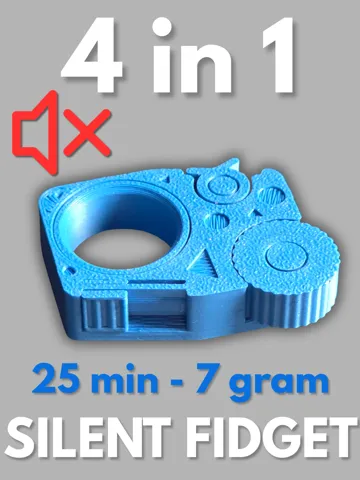 Objeto manipulable: SILENT 4 in 1 Fidget Toy - For Work / School — vista de referencia 2