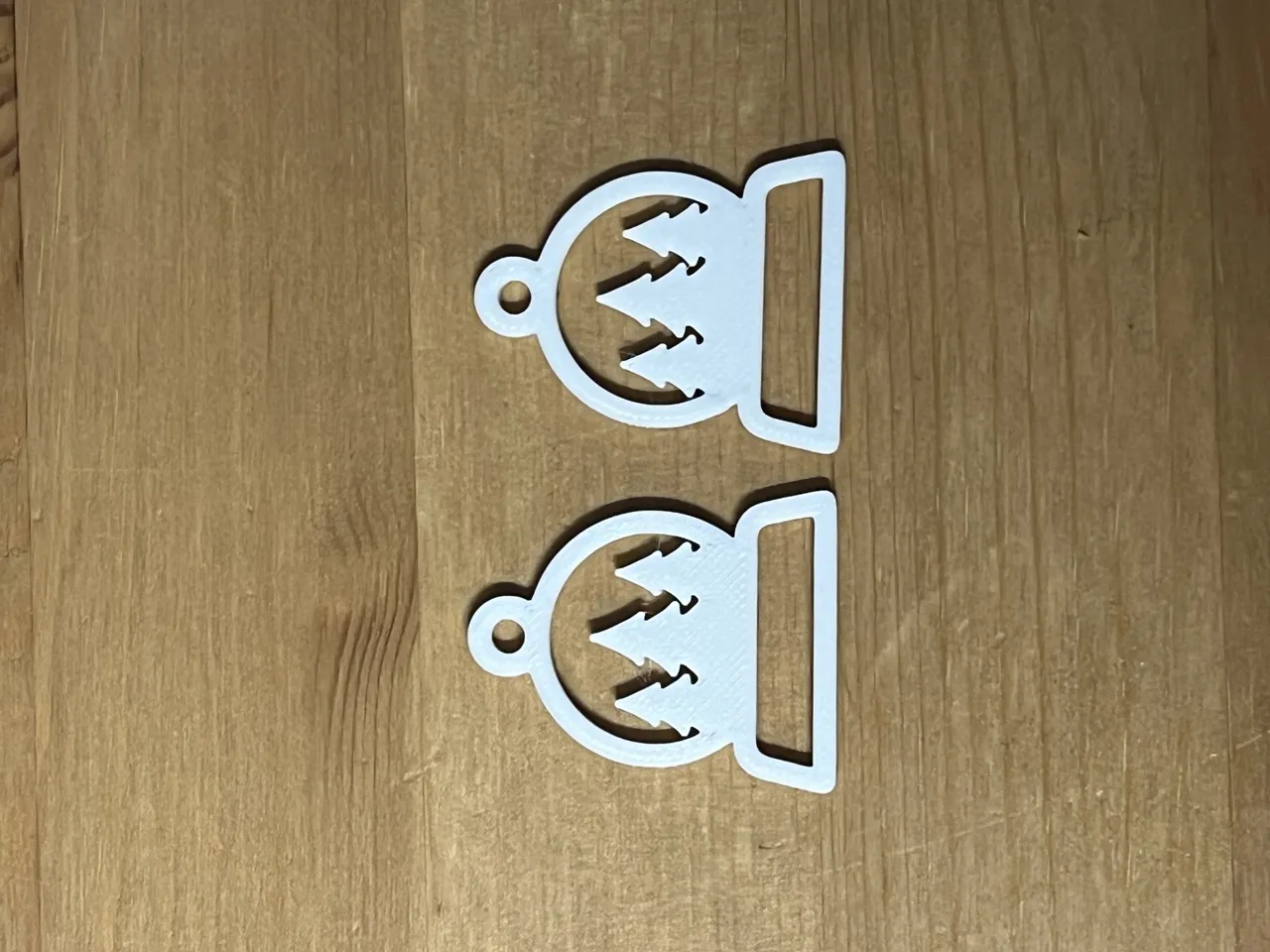 Christmas earrings view 2