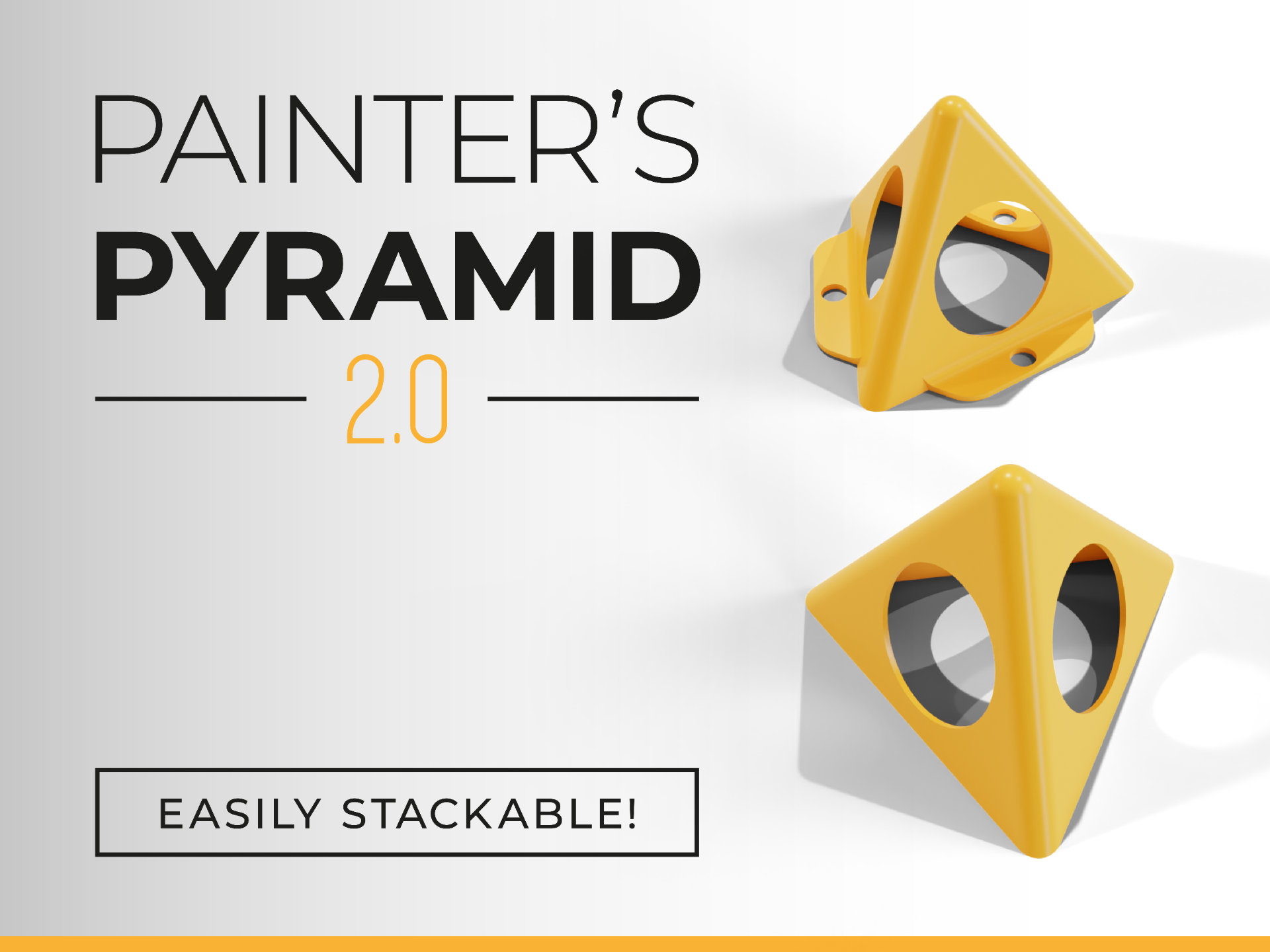 Painter’s Pyramid 2.0  - Stackable Painting Stands