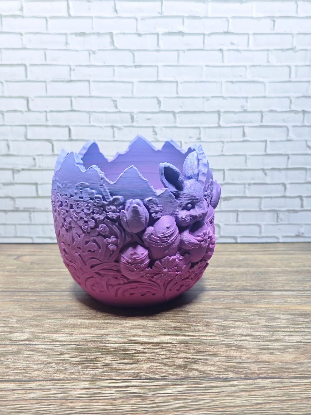 Decorative Easter Egg Bowl with Relief - Free 3D Print Model - MakerWorld