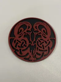 Dessous de verre logo montagnes russes Taron — photo 3