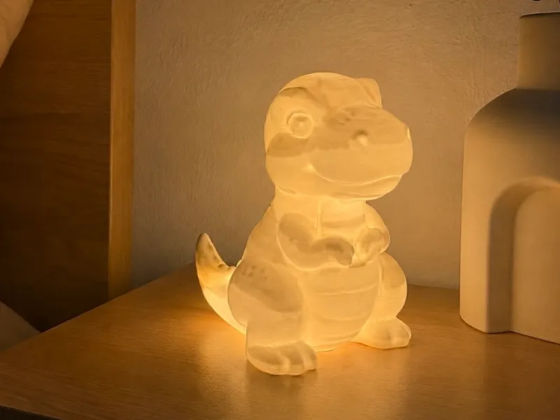 T-rex lamp light