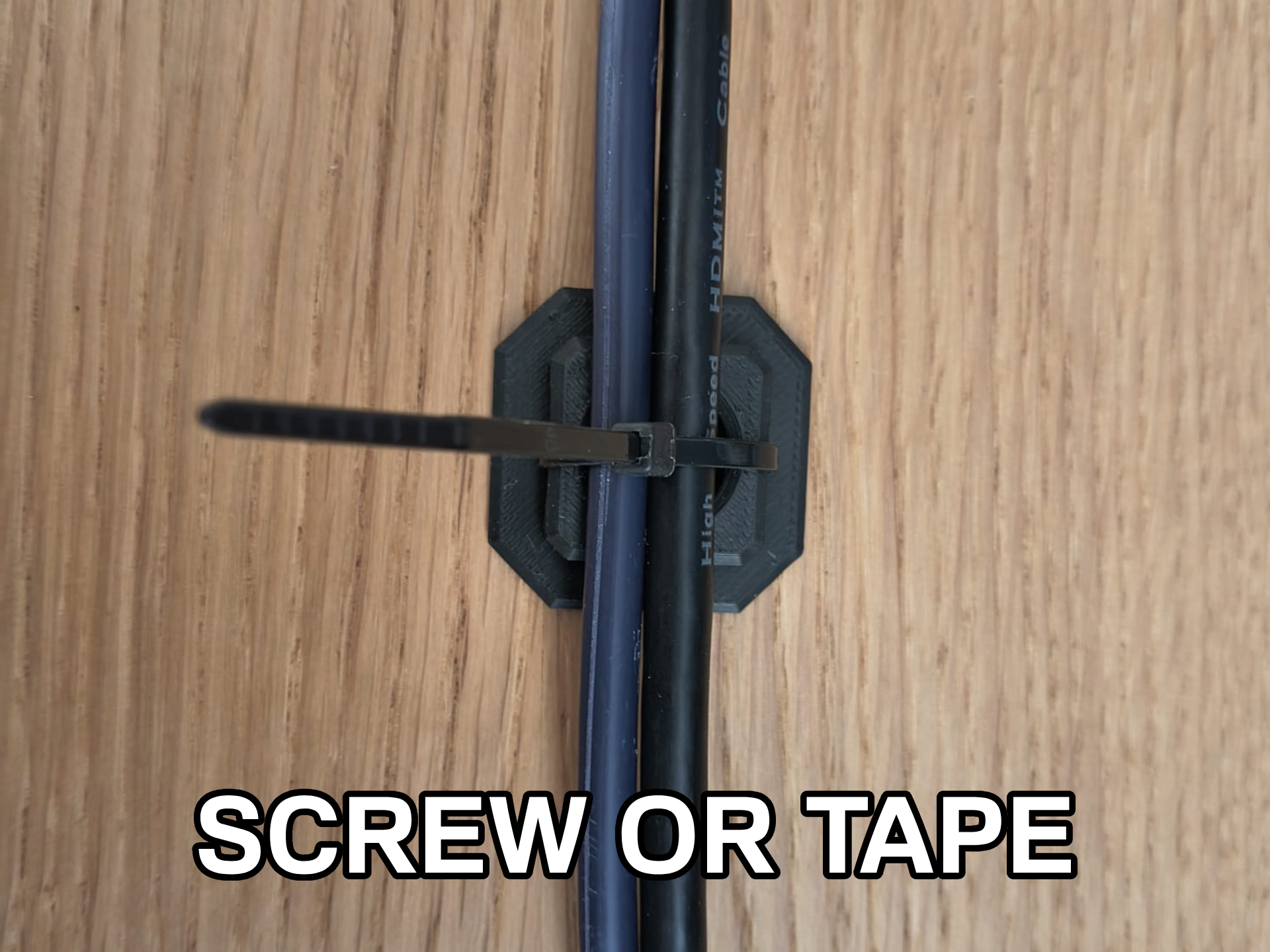 Zip Tie Mount – Two Base Versions (20x20/30x30mm)