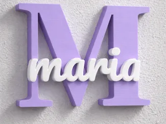 LETRA INICIAL CON NOMBRE MARIA