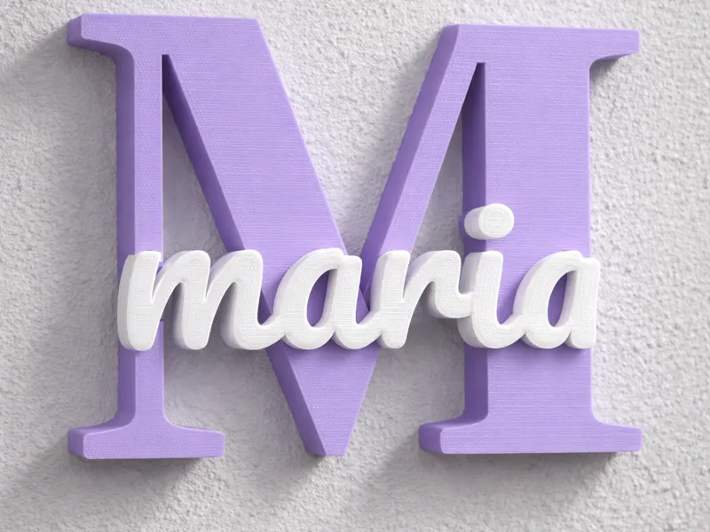 LETRA INICIAL CON NOMBRE MARIA