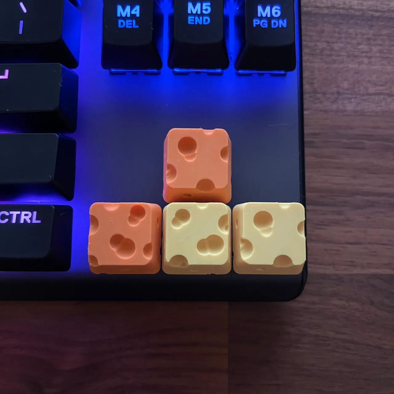 Cheese Keycaps view 2