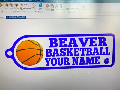 Basketball Bag Tag