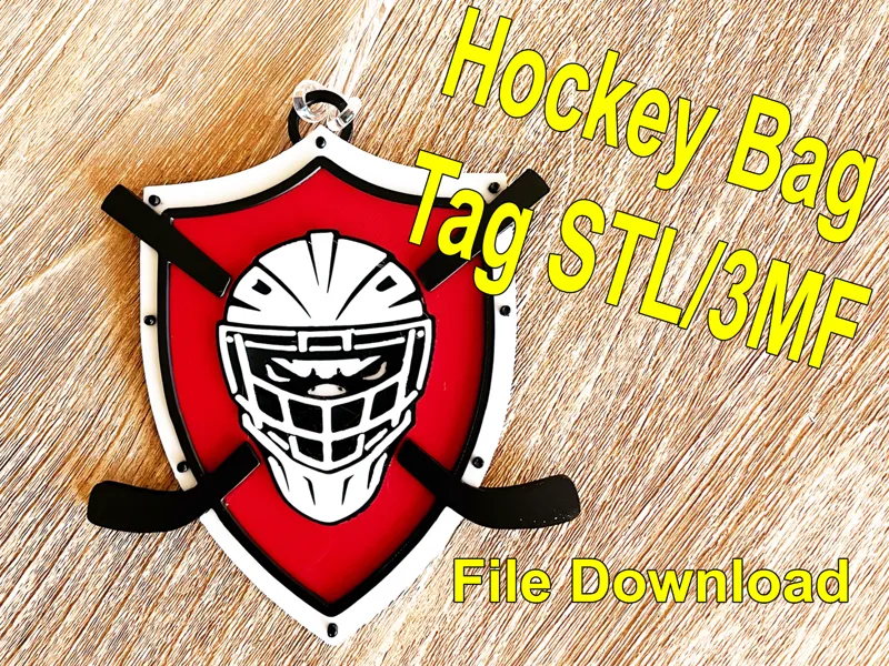 "The Intimidator" Goalie Hockey Shield Bag Tag