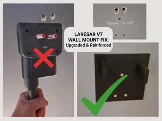 Sturdy Laresar V7 Mount (Covers Wall Damage!)