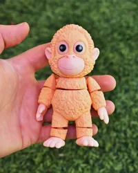Separated parts Plush friend, 0.2mm layer, 2 walls