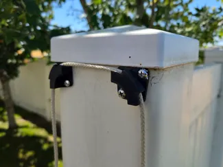 Gate Latch String/Cable Guide