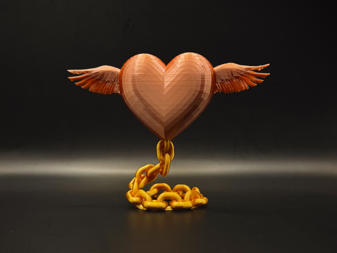The Wings of Love – Floating Heart Sculpture