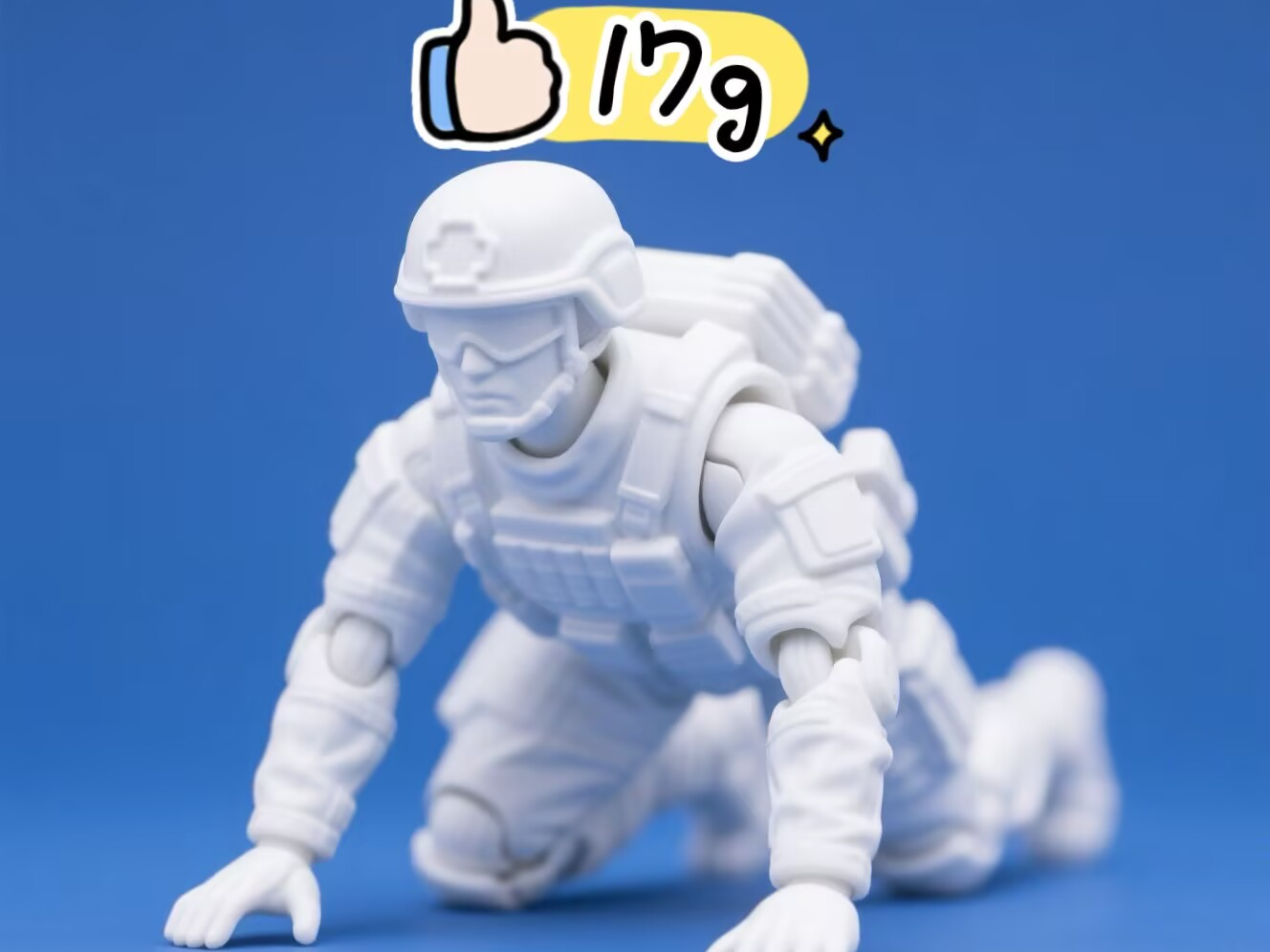Soldier Prop Graphics Soldier Special Forces Figurine Prone Creative Ornament by ...