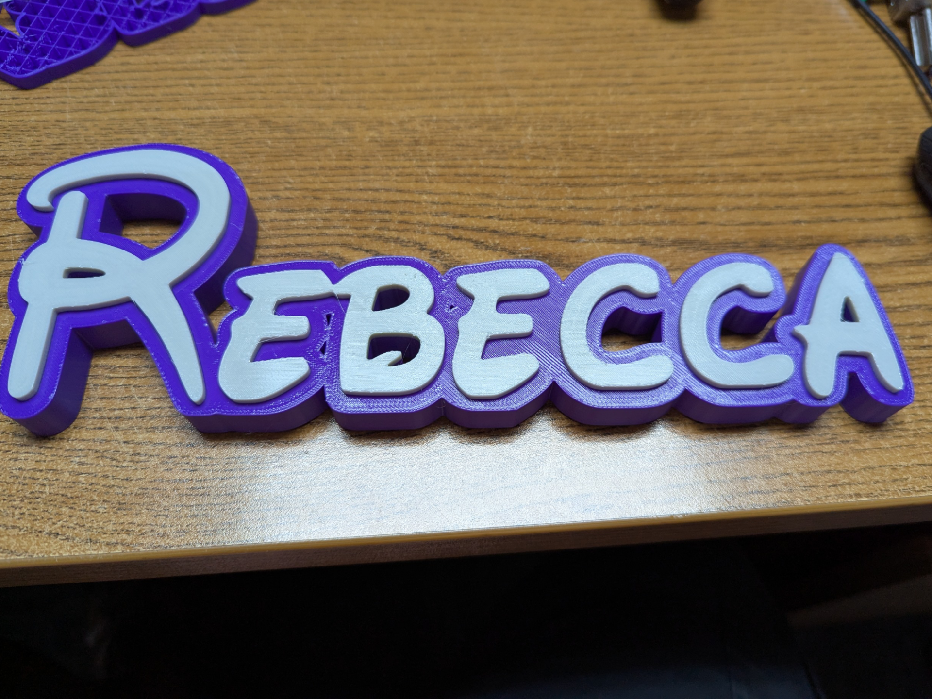 Disney Name Sign Rebecca Kid Room Wall Decor 3DART