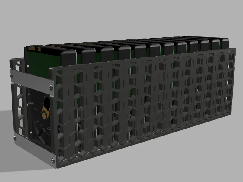 12 Bay 3.5" HDD Cage