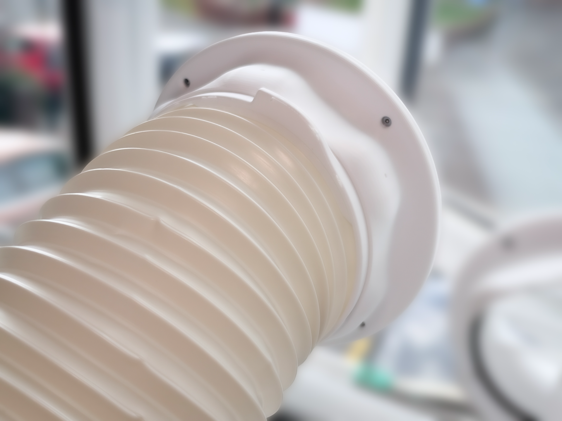 150mm Air Conditioner Hose Pass-Through Connector 3D model