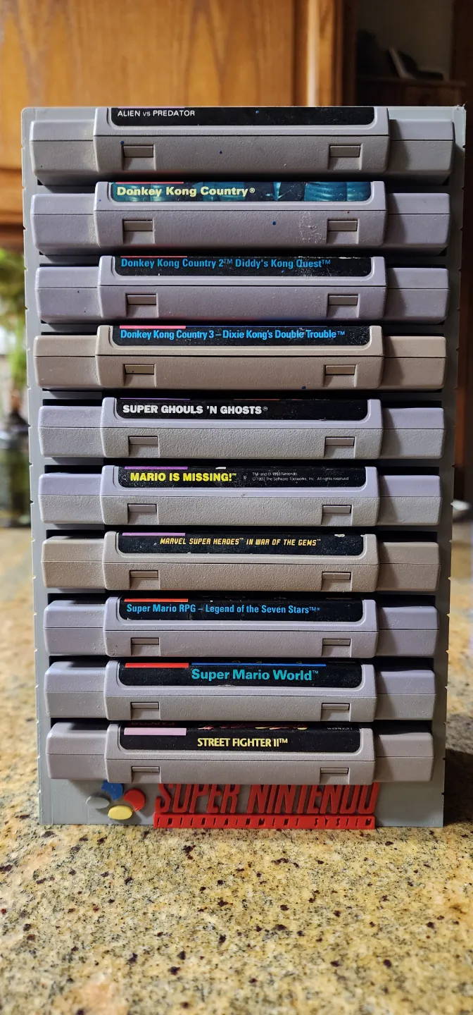 Super Nintendo Cartridge Display
