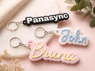 NamePop: Two Color Name Keychain Generator