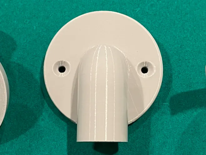 1/2" (0.5) PVC Round Fence Post Cover