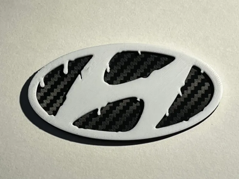 Dripping Hyundai Logo Emblem