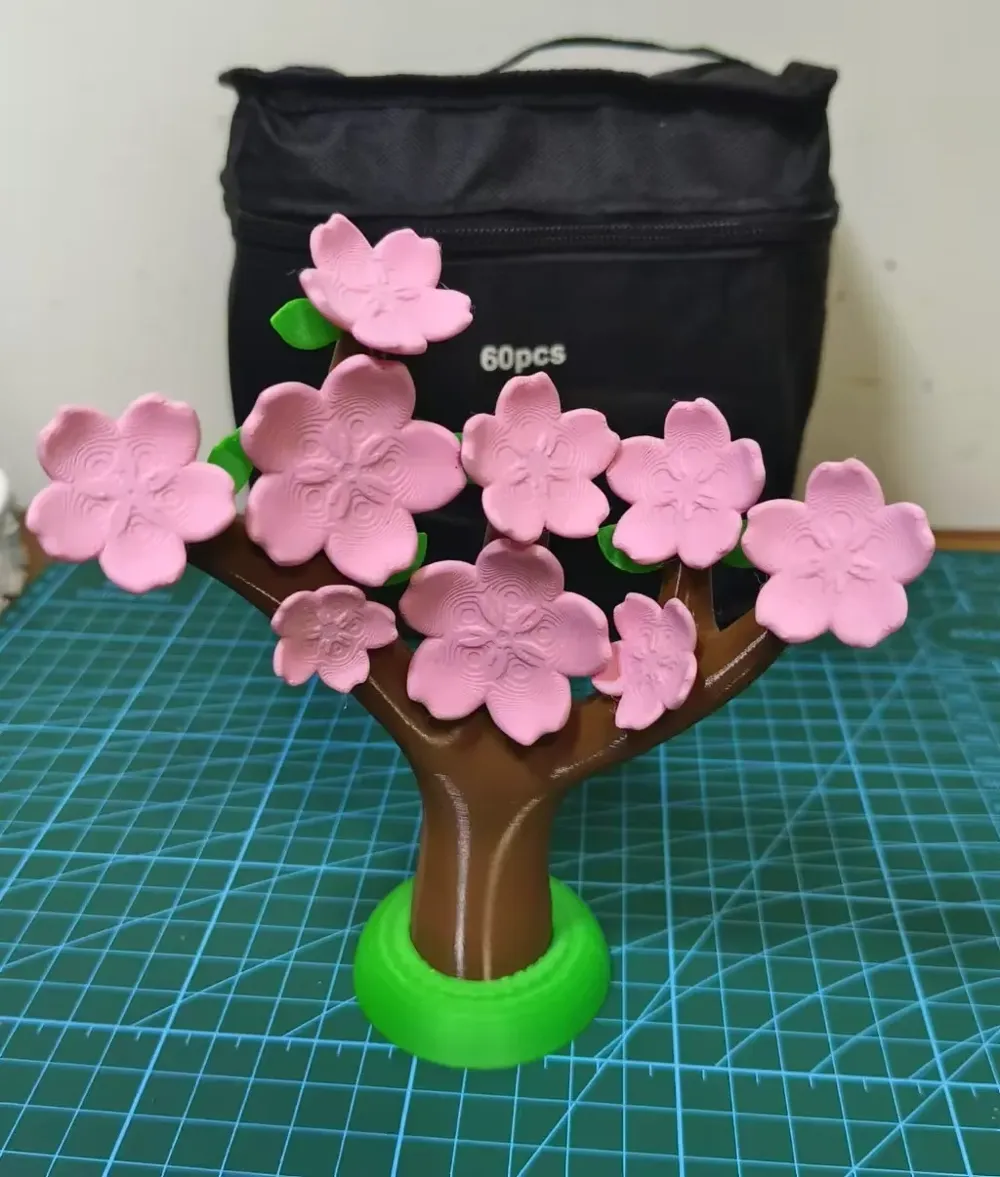 Mini Cherry Blossom Tree By MakerWorld Download Free 3D Models mini-cherry-blossom-tree-by-makerworld-download-free-3d-models