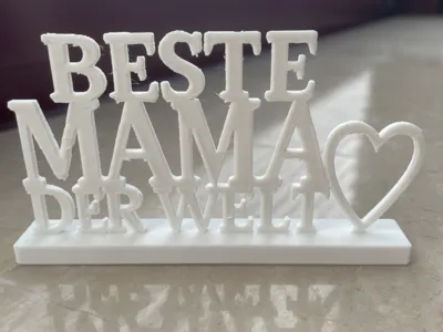 Mother’s Day Best Mama Gift Sign (Ger)