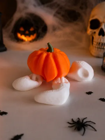 Accesorio para impresora 3D: Tortue citrouille halloween — vista de referencia 2
